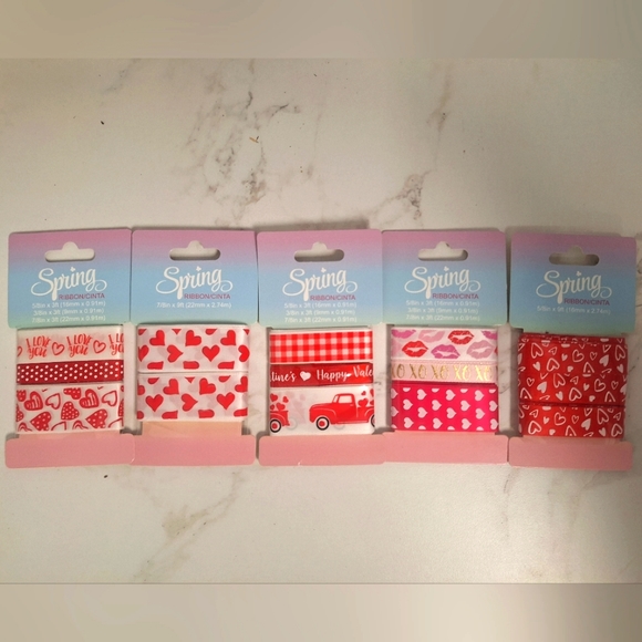 Love / Valentine themed ribbon bundle- New - Picture 1 of 1